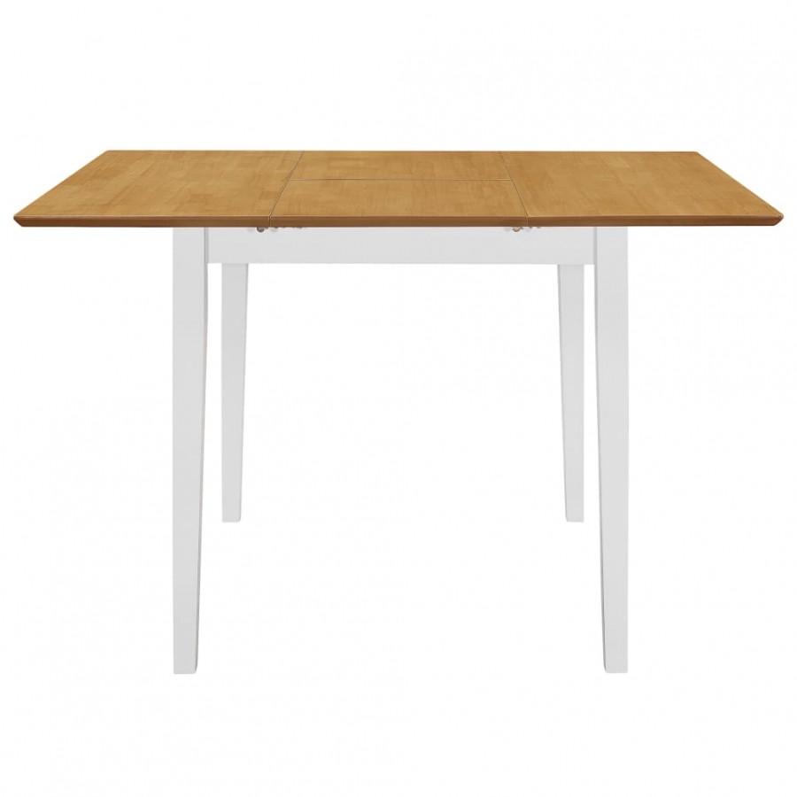 Table à dîner extensible Blanc (80-120) x 80 x 74 cm MDF