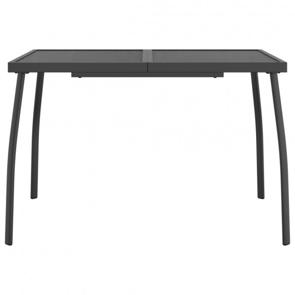 Table de jardin anthracite 110x80x72 cm Treillis d'acier