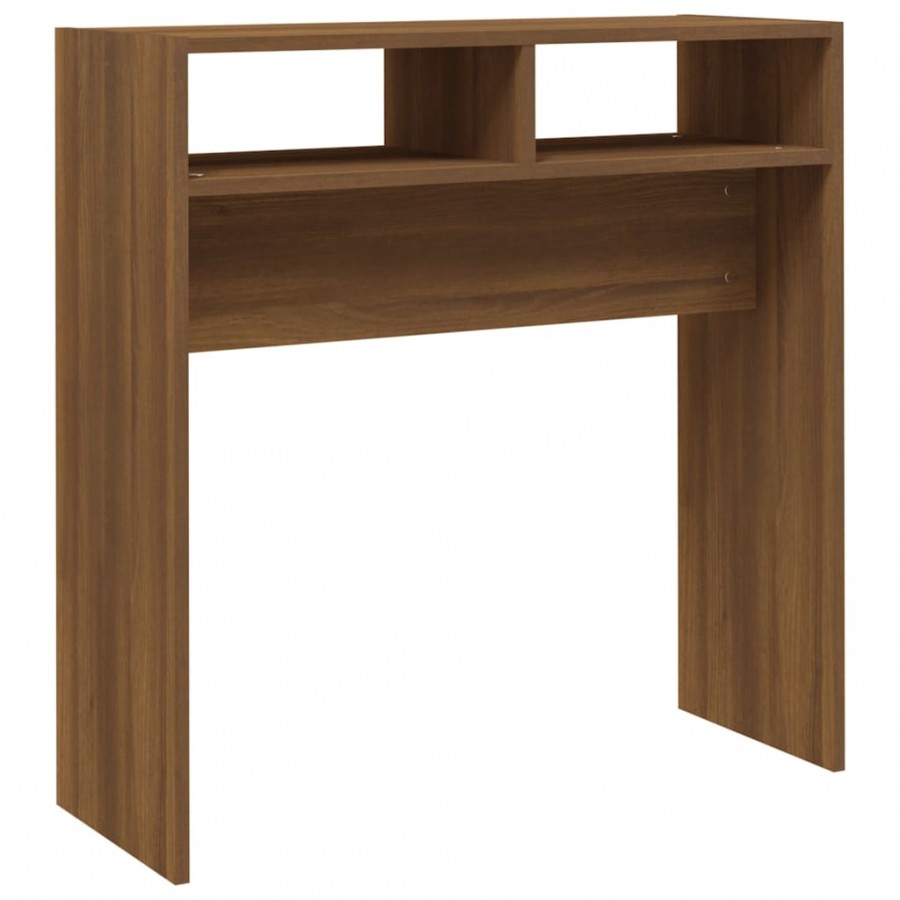 Table console Chêne marron 78x30x80 cm 