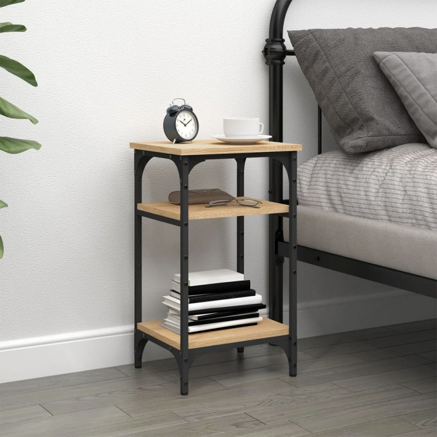 Table d'appoint Chêne sonoma 35x30x60 cm 