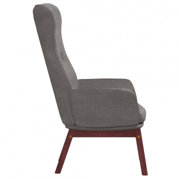 Chaise de relaxation Gris clair Tissu