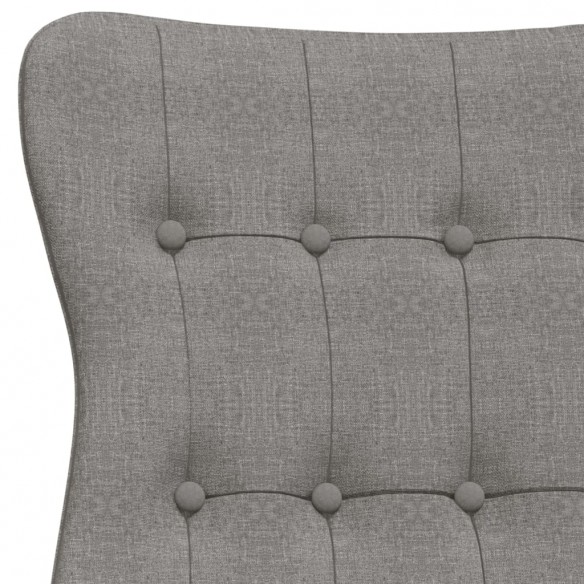 Chaise de relaxation Gris clair Tissu