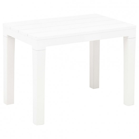 Bancs de jardin 2 pcs Blanc Plastique