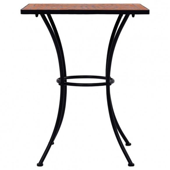 Table de bistro mosaïque Terre cuite 60 cm  Céramique