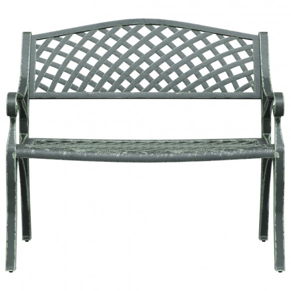 Banc de jardin 102 cm Aluminium coulé Vert