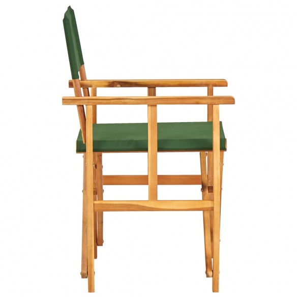 Chaise de metteur en scène Bois massif d'acacia Vert