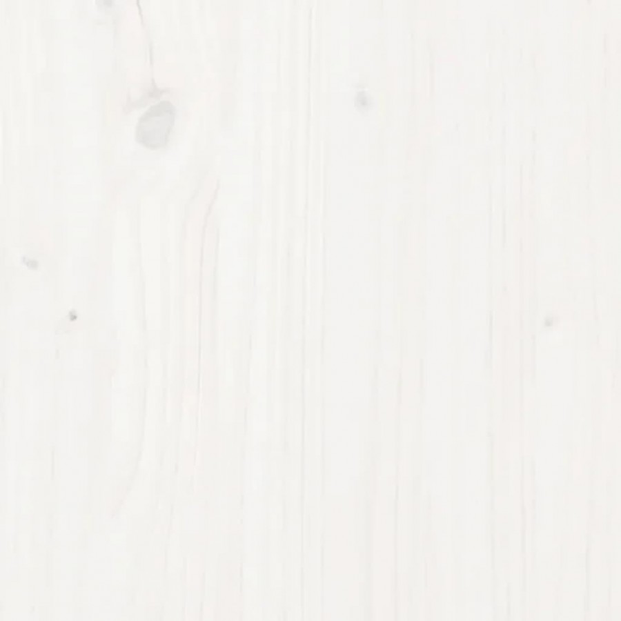 Tables d'appoint 2 pcs Blanc 40x40x39 cm Bois massif de pin
