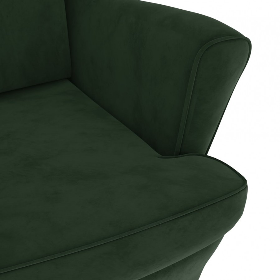 Fauteuil vert foncé velours Fauteuil vert foncé velours
