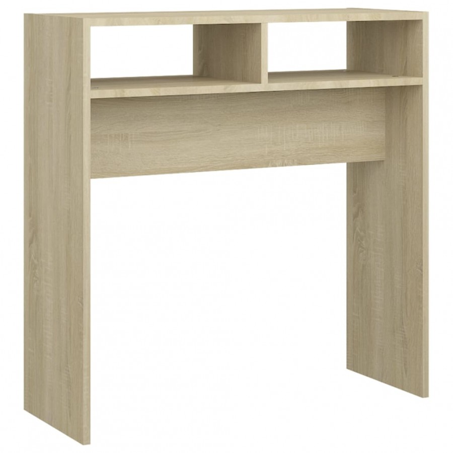 Table console Chêne sonoma 78x30x80 cm Aggloméré