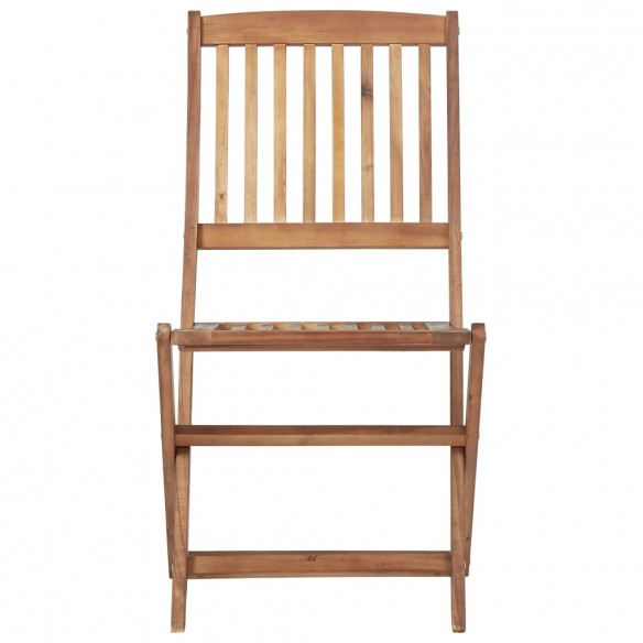 Chaises pliables d'extérieur 4 pcs Bois d'acacia solide