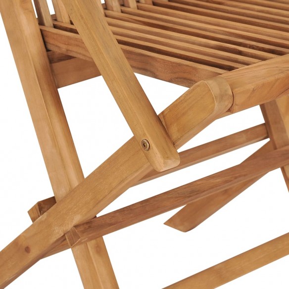 Chaises de jardin 8 pcs Bois de teck massif