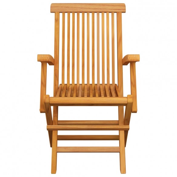 Chaises de jardin 3 pcs Bois de teck massif