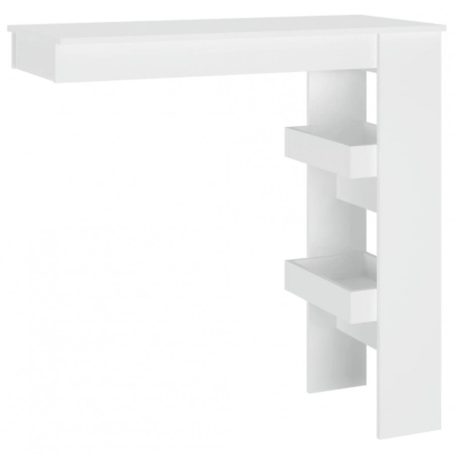 Table de bar murale Blanc 102x45x103,5 cm  Table de bar murale Blanc 102x45x103,5 cm