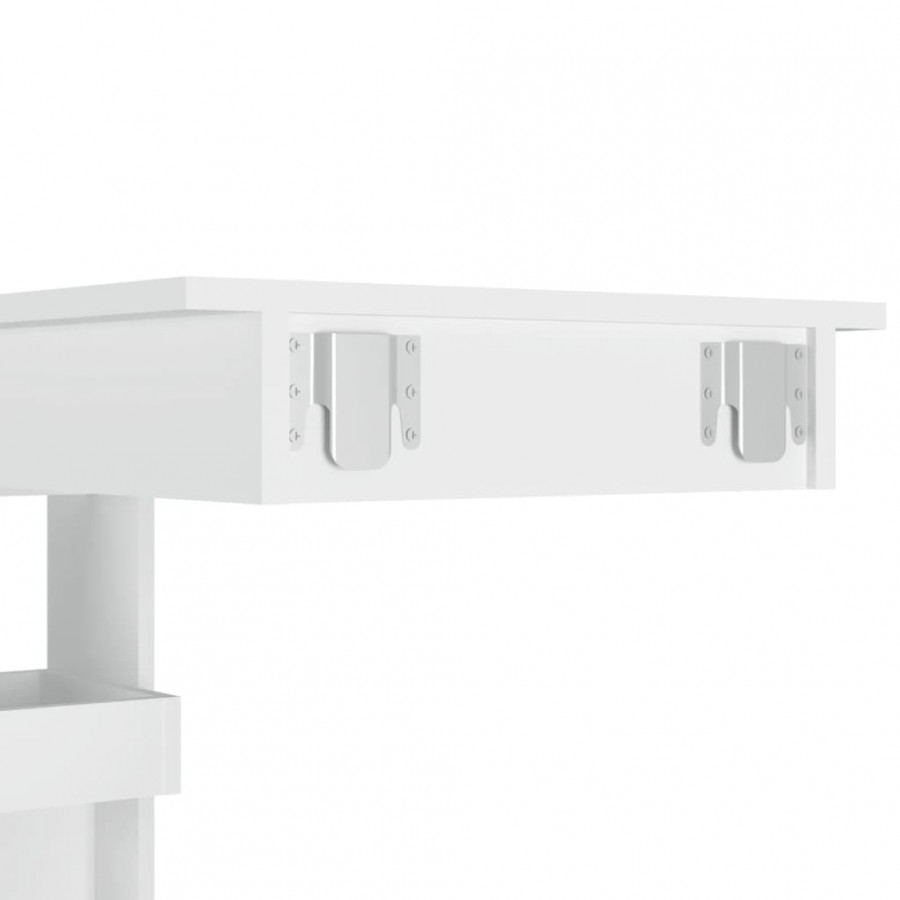 Table de bar murale Blanc 102x45x103,5 cm  Table de bar murale Blanc 102x45x103,5 cm