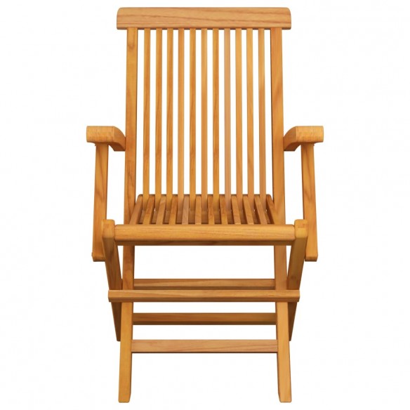 Chaises pliables de jardin 4 pcs Bois de teck solide