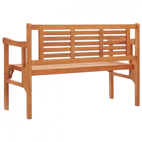 Banc pliable de jardin 120 cm Bois d'eucalyptus solide