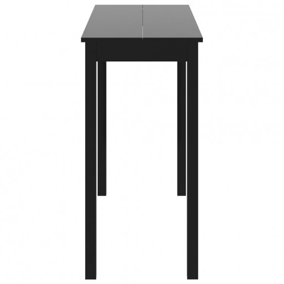 Table de bar MDF noir 115x55x107 cm