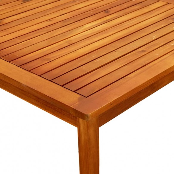Table basse de jardin 85x85x45 cm Bois solide d'acacia