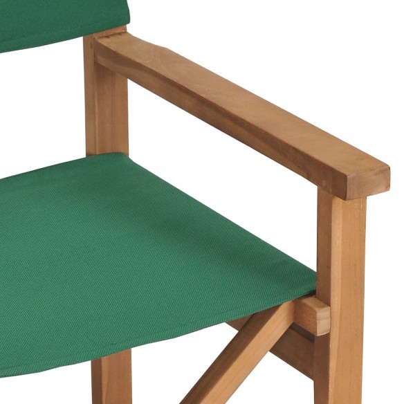 Chaises de metteur en scène pliantes lot de 2 Bois teck massif