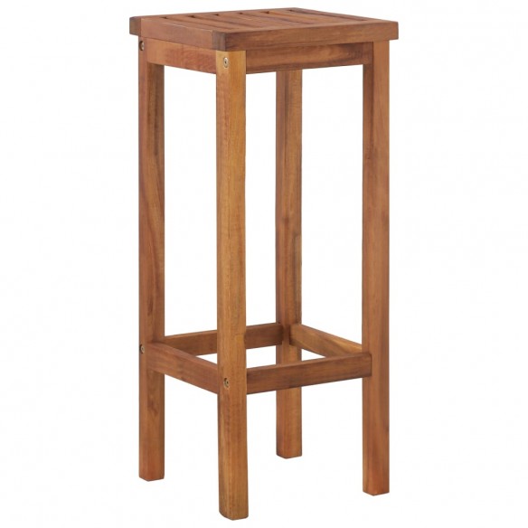 Tabourets de bar lot de 6 bois massif d'acacia