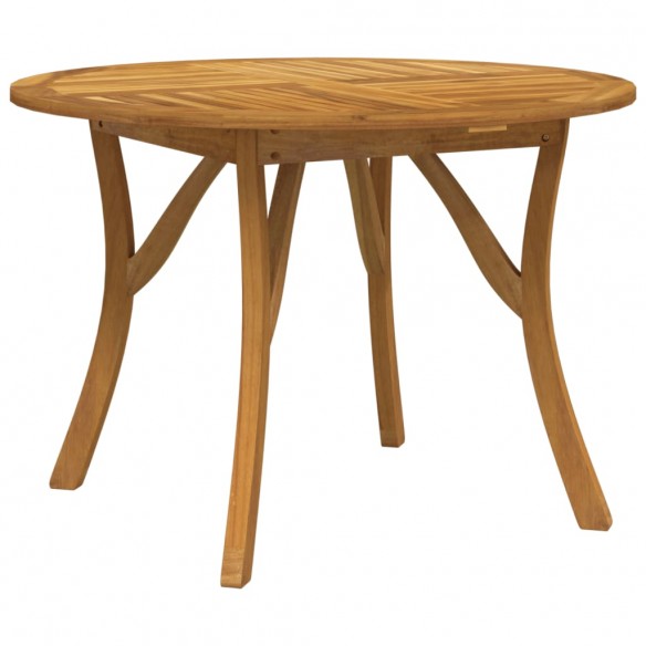 Table de jardin Ø 110 cm Bois d'acacia solide