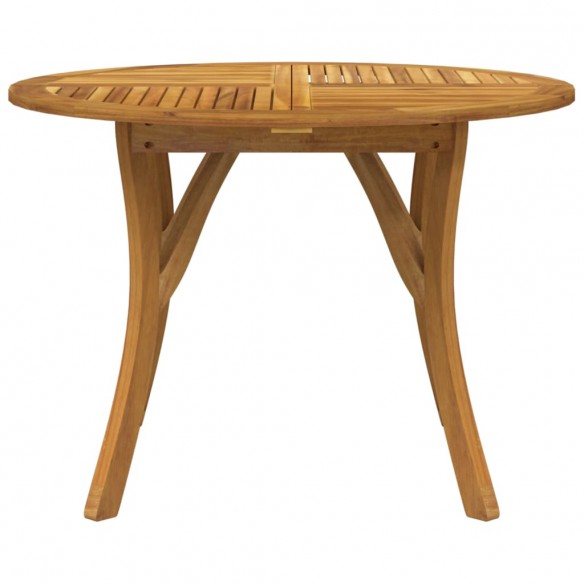 Table de jardin Ø 110 cm Bois d'acacia solide