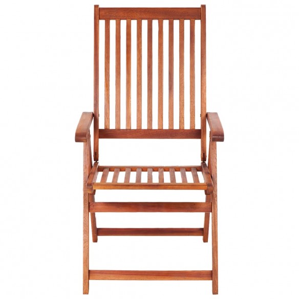 Chaises pliables de jardin 3 pcs Bois d'acacia solide