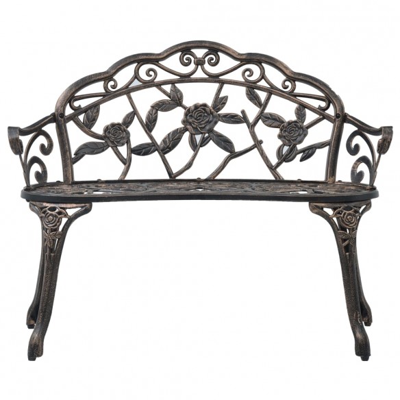 Banc de bistrot 100 cm Bronze Aluminium coulé