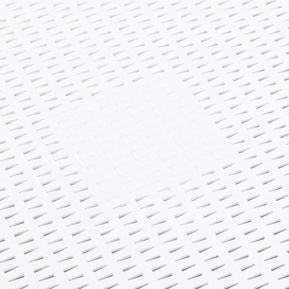 Table d'appoint Blanc 54x54x36,5 cm Plastique