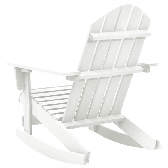 Chaise à bascule de jardin Bois Blanc