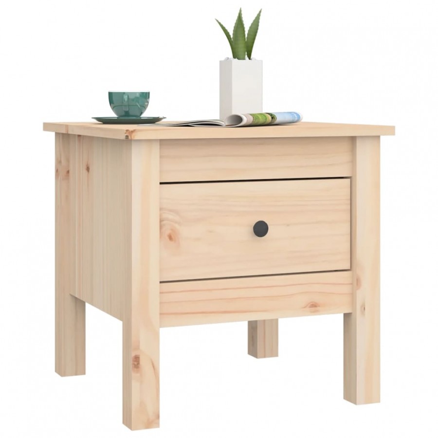 Table d'appoint 40x40x39 cm Bois massif de pin