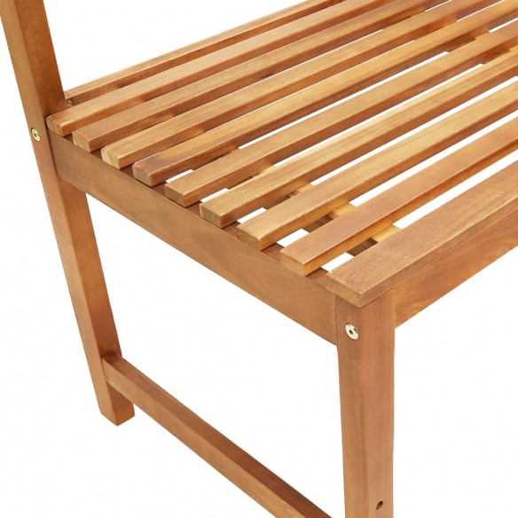 Banc d'angle de jardin 140 cm Bois solide d'acacia