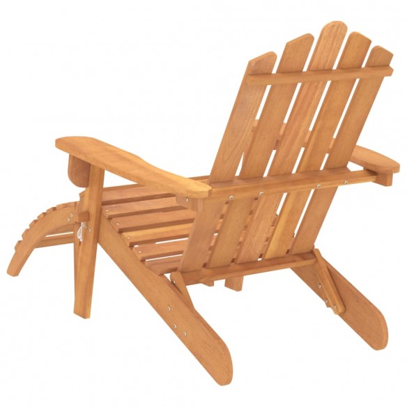 Chaises Adirondack de jardin repose-pieds 2 pcs Bois d'acacia