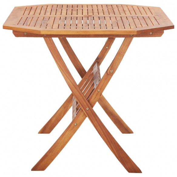 Table pliable de jardin 135 x 85 x 75 cm Bois d'acacia massif