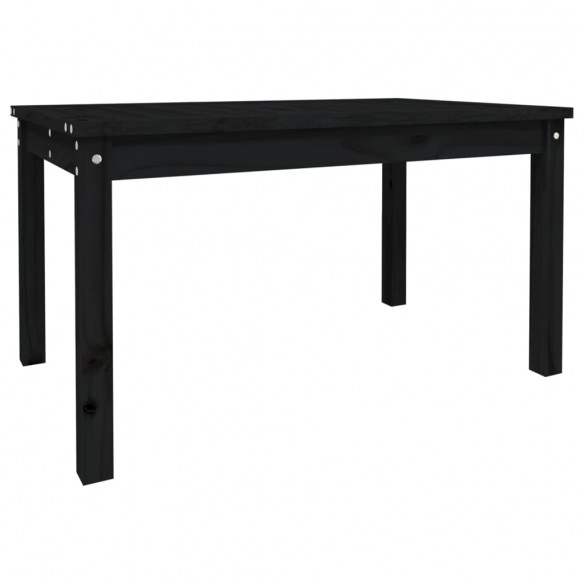 Table de jardin noir 82,5x50,5x45 cm bois massif de pin