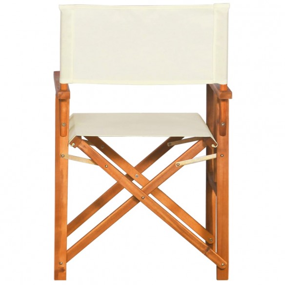 Chaises de metteur en scène 2 pcs Bois massif d'acacia