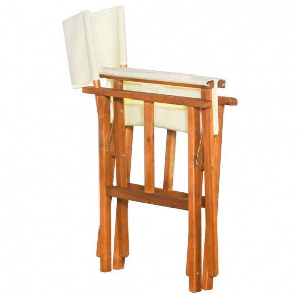 Chaises de metteur en scène 2 pcs Bois massif d'acacia