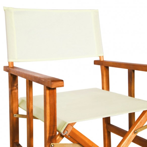 Chaises de metteur en scène 2 pcs Bois massif d'acacia