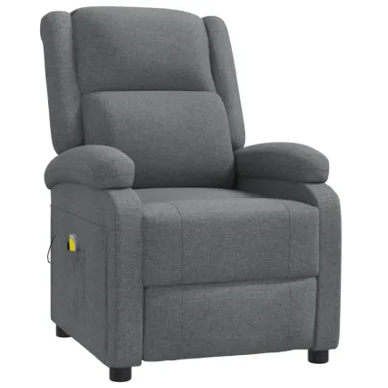 Fauteuil de massage Gris foncé Tissu 2