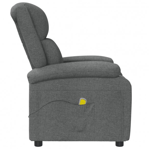 Fauteuil de massage Gris foncé Tissu