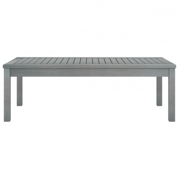 Table basse 100x50x33 cm Gris Bois d'acacia solide