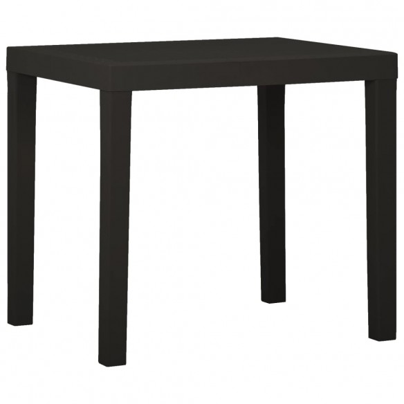 Table de jardin Anthracite 79x65x72 cm Plastique