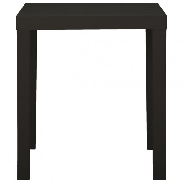 Table de jardin Anthracite 79x65x72 cm Plastique