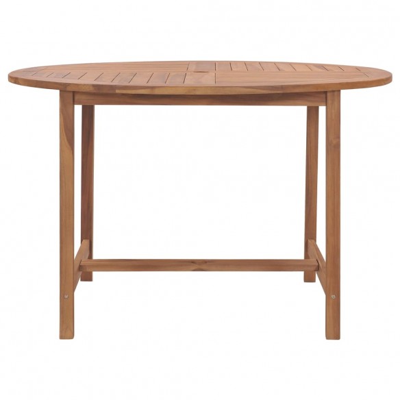 Table de salle à manger de jardin Ø110x75cm Bois massif de teck