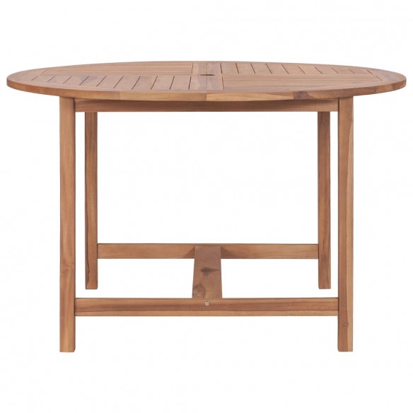 Table de salle à manger de jardin Ø110x75cm Bois massif de teck