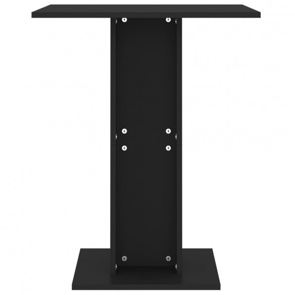 Table de bistro Noir 60x60x75 cm Aggloméré