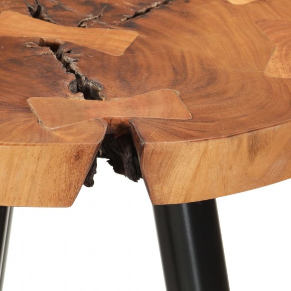 Table de bar en rondins Ø53x105 cm bois d'acacia solide