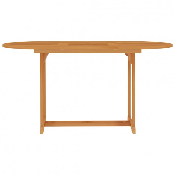 Table de jardin 150x90x75 cm Bois de teck massif