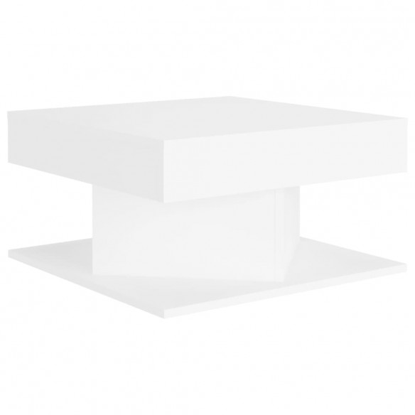 Table basse Blanc 57x57x30 cm Aggloméré