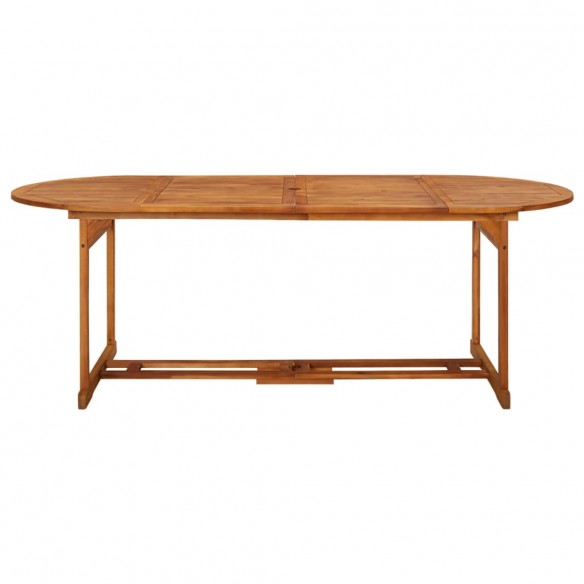 Table à dîner de jardin 220x90x75 cm Bois d'acacia massif